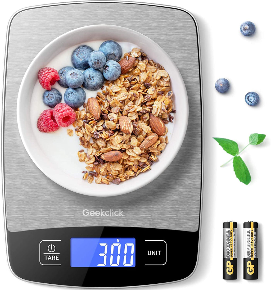 Precision Digital Food Scale - Compact Kitchen Scale for Accurate Weighing in Grams and Ounces, Perfect for Cooking, Baking, Meal Prep, and Weight Loss